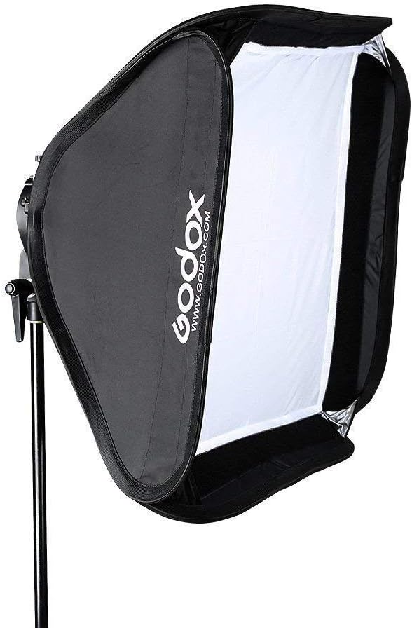 31x31inch 80x80cm Foldable Softbox Diffuser with Bowens Mount Speedlite Bracket Pack of 2 E5021