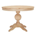 Unfinished Wood Round Pedestal Table F77756