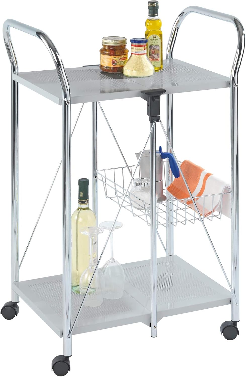 3 Tier Rolling Metal Cart Q64284