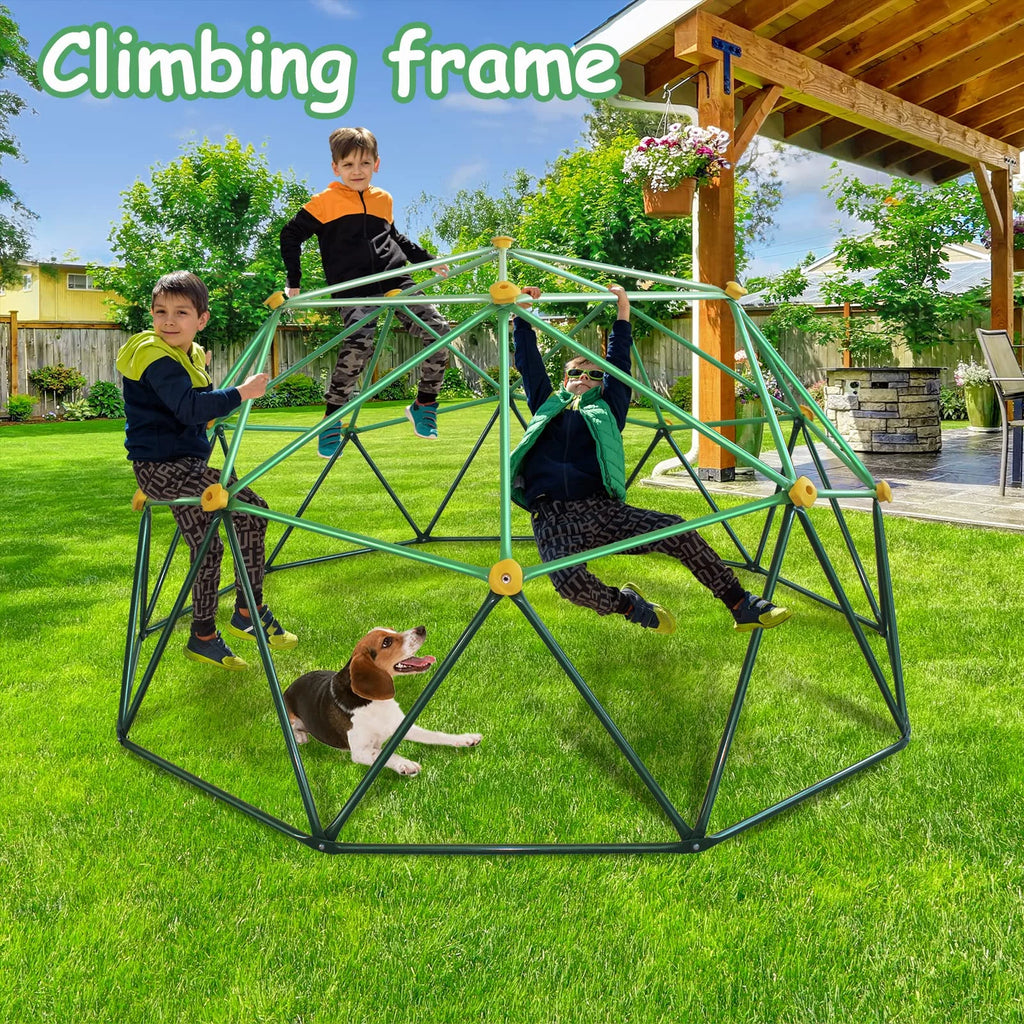 Metal Climbing Dome for Kids, Anti-Rust and UV-Resistant, 800LBS Load Capacity A3408