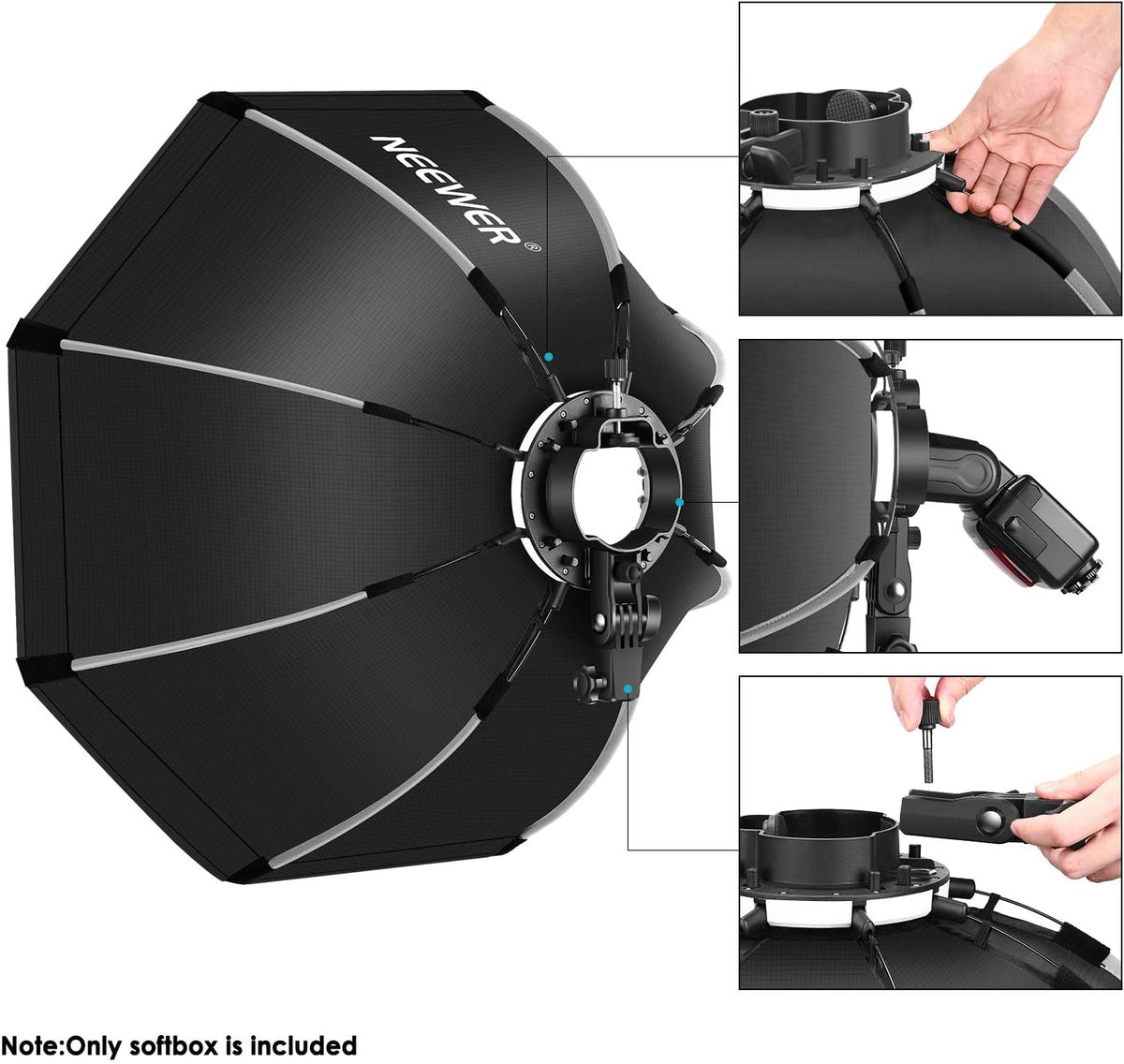 Octagonal Softbox with S-Type Bracket Mount and Carrying Case W2742