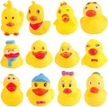 Yellow Rubber Ducks Preschool Bath Toys (Small Assorted 2.2''-12pcs) O154