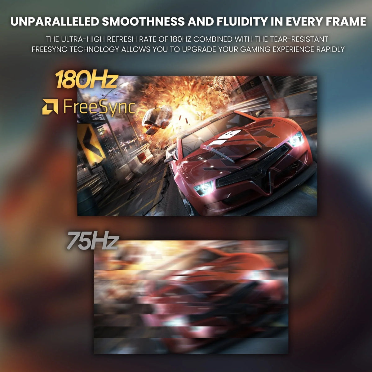 27 Curved Gaming Monitor FHD 1080P 165Hz Black A848