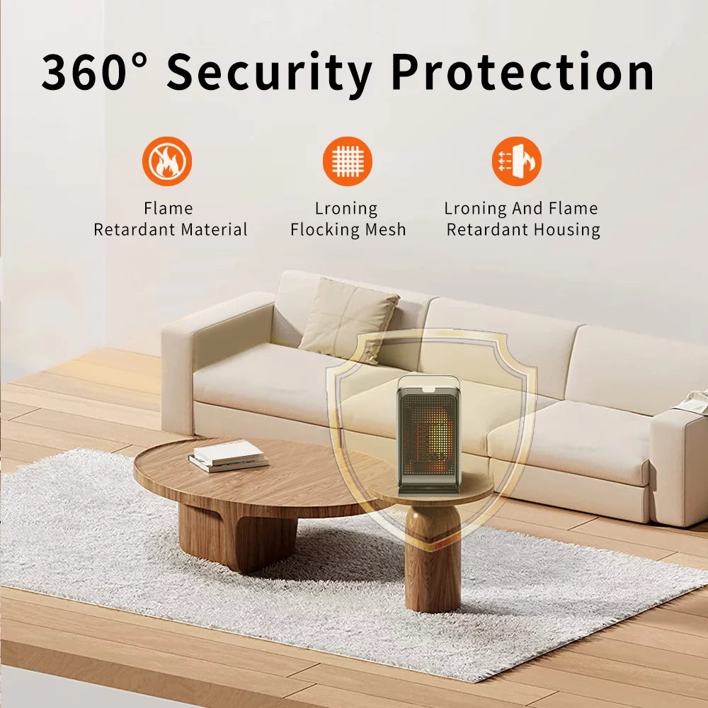 Oscillating Space Heater with Timer Remote Control Y495