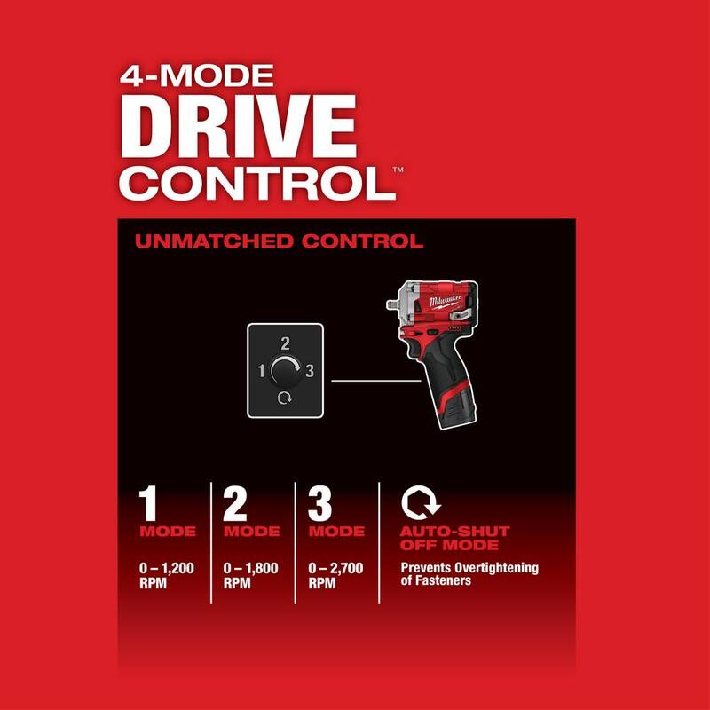 12V Brushless Cordless 3/8 in. Impact Wrench Kit with 6.0Ah Battery W45972