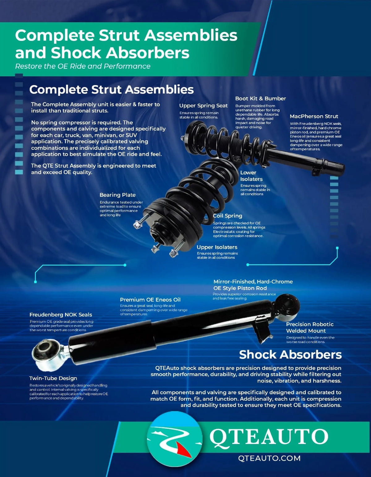 Complete Strut and Coil Spring W24413
