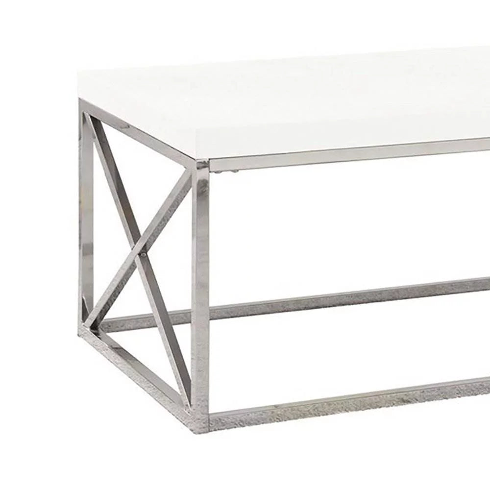 Glossy White Laminate Coffee Table B5957
