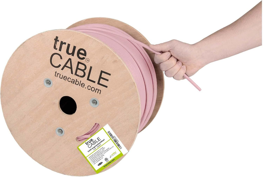 1000ft Purple 23AWG 4 Pair Solid Bare Copper Bulk Ethernet Cable E53645