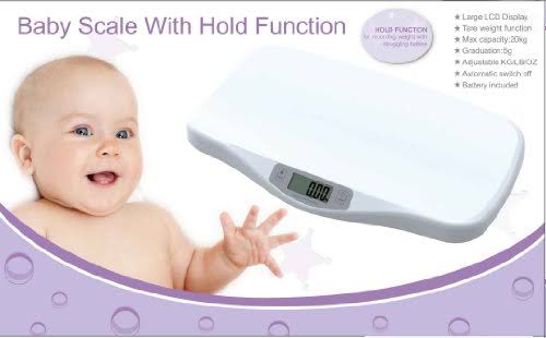 Digital Baby/Pet Scale with Hold Function, Up to 44 lb. Y3813