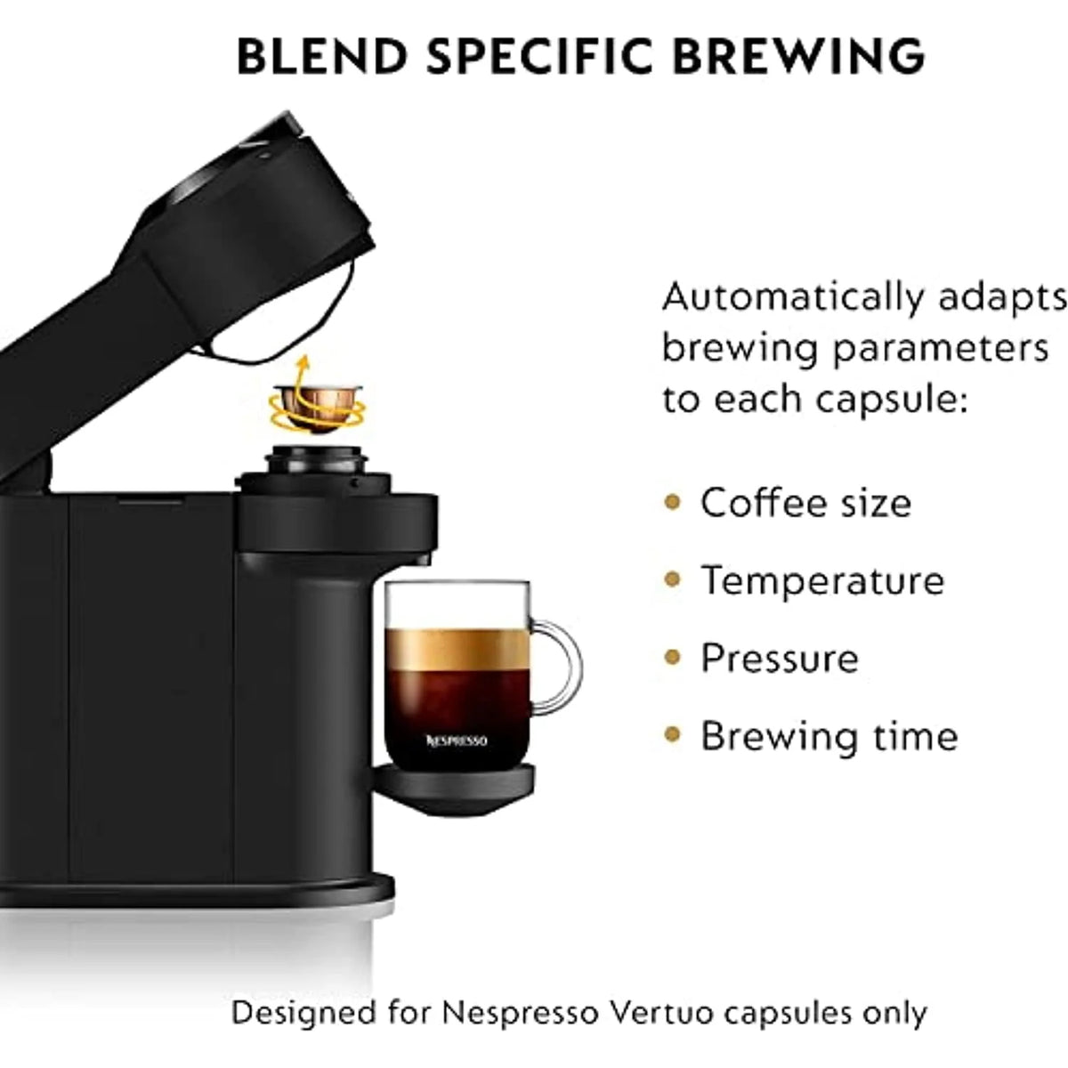 Black Single Serve Coffee and Espresso Machine X459986