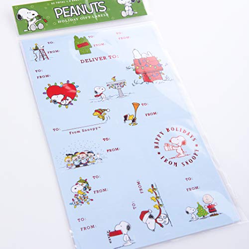 White Self-Adhesive Christmas Gift Labels I6761