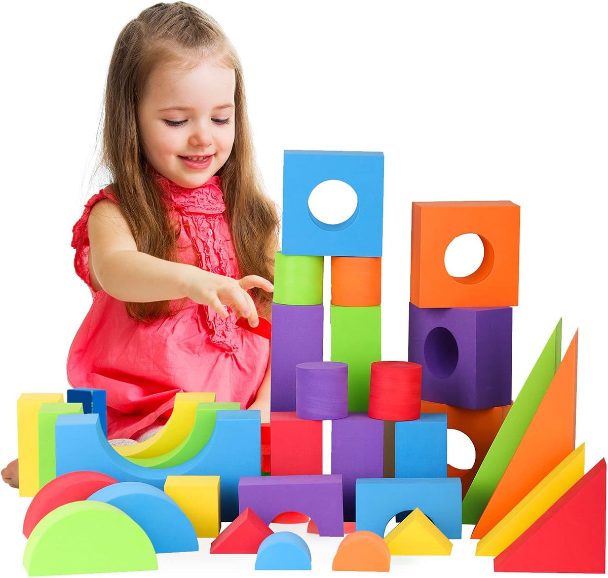 30 Piece Giant Jumbo Building Blocks for Toddlers X5970
