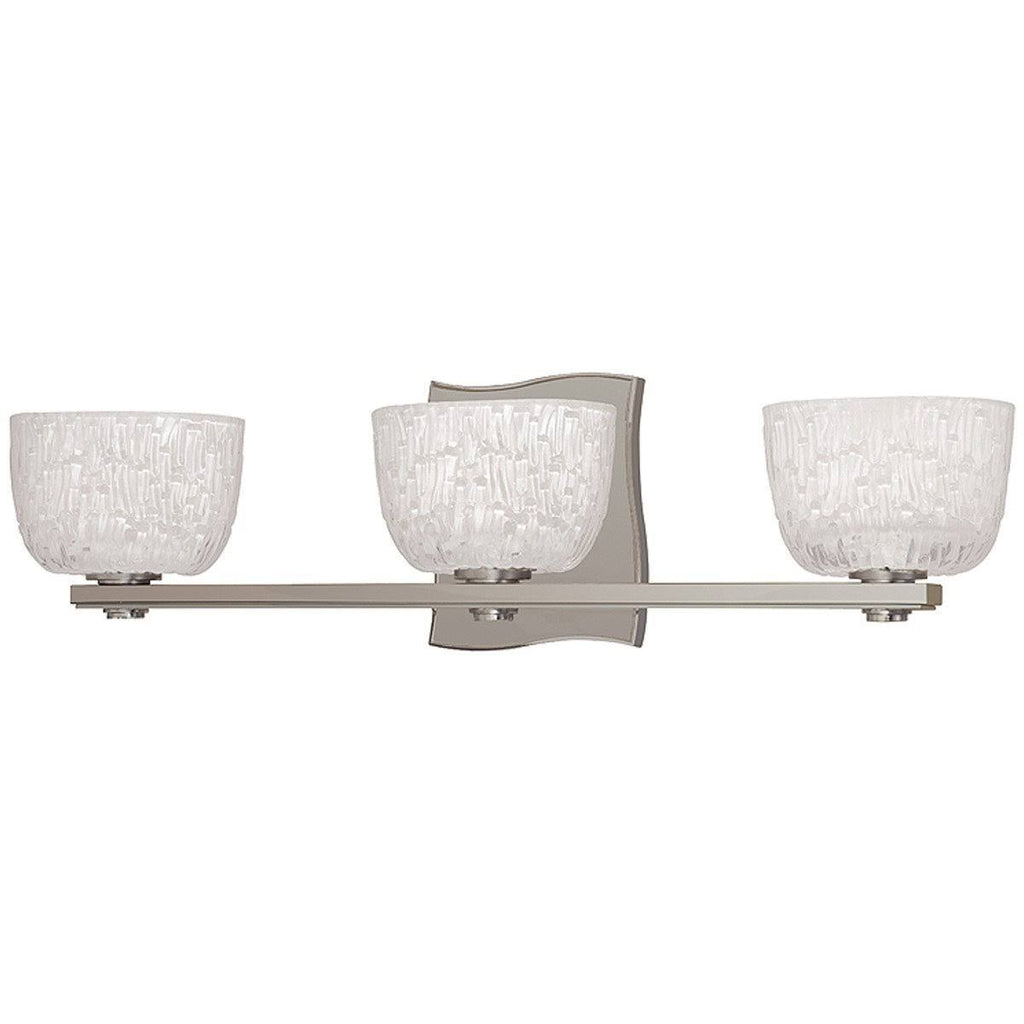 3 Light Bath Bracket, Satin Nickel N21033