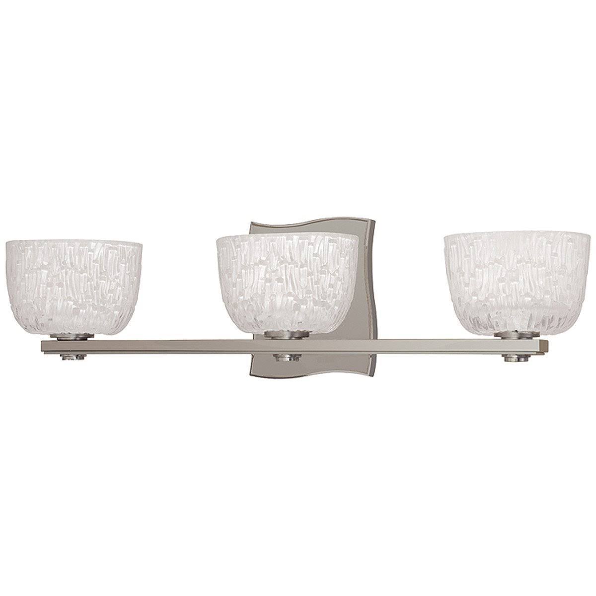 3 Light Bath Bracket, Satin Nickel N21033
