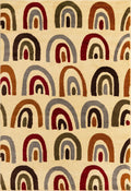 2' x 3' Cream Medium-Pile Rug D2527