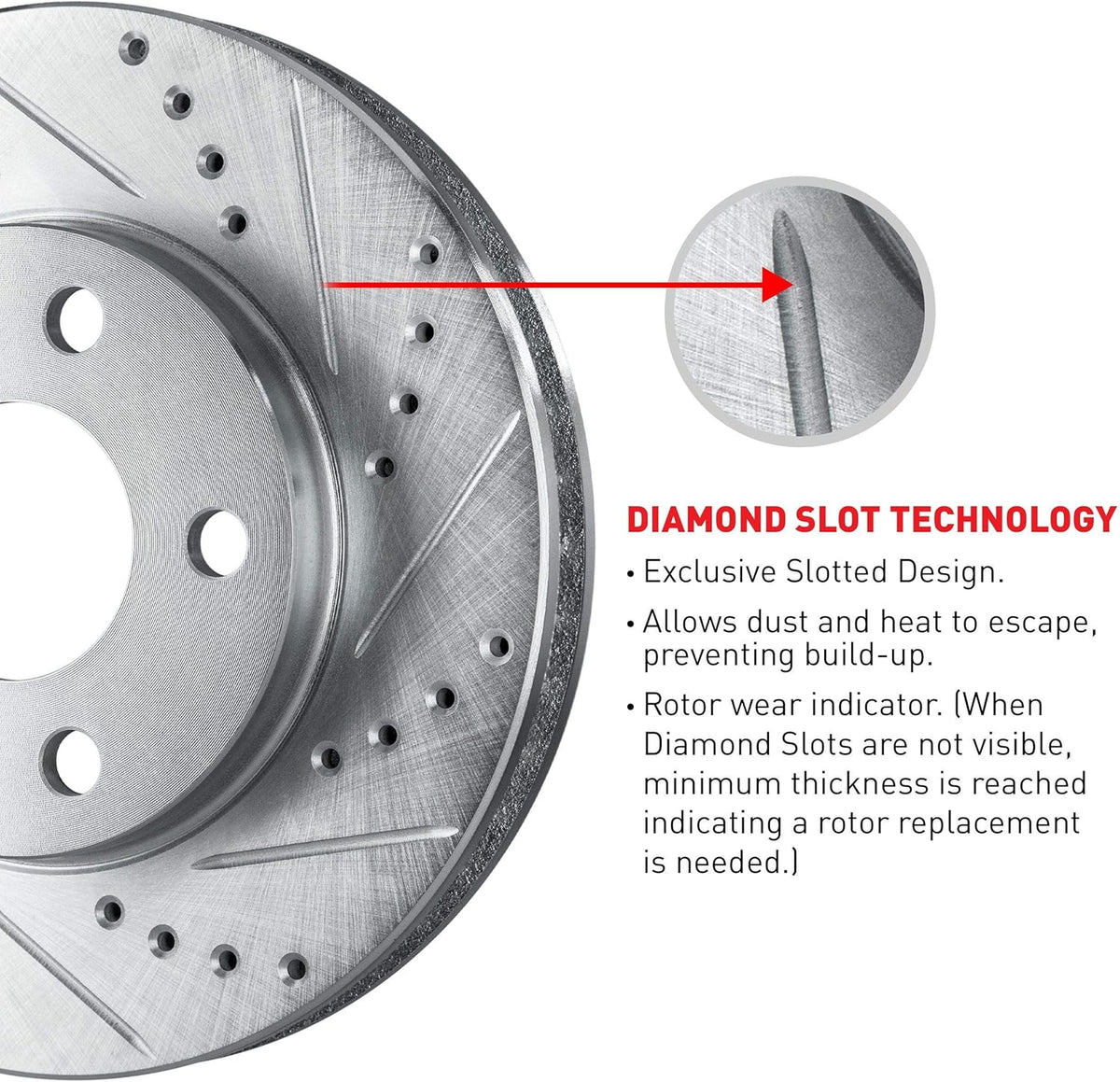 Rear Drilled and Slotted Brake Rotors Y27544