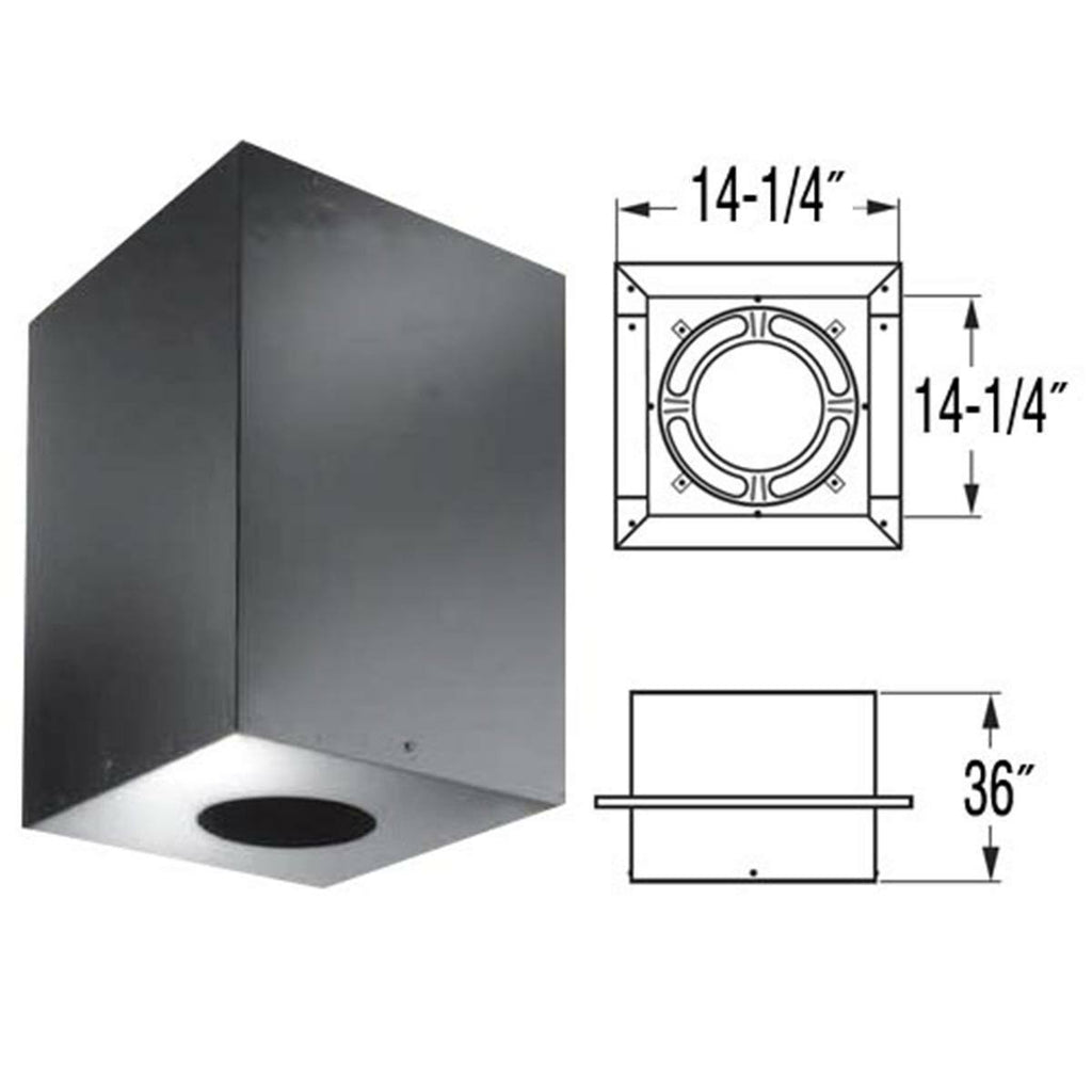 Square Ceiling Support Box 36x22 Height - 8x22 Diameter F4390