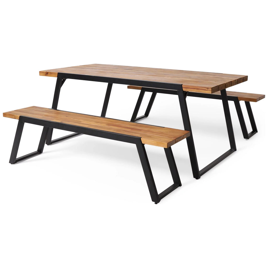 Acacia Wood 3 Piece Picnic Set K1404