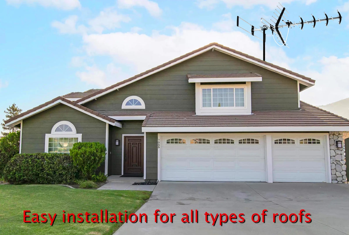 Outdoor HDTV Antenna with Mounting Pole O14396