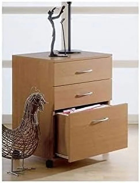 3 Drawer Wood Filing Cabinet F3280