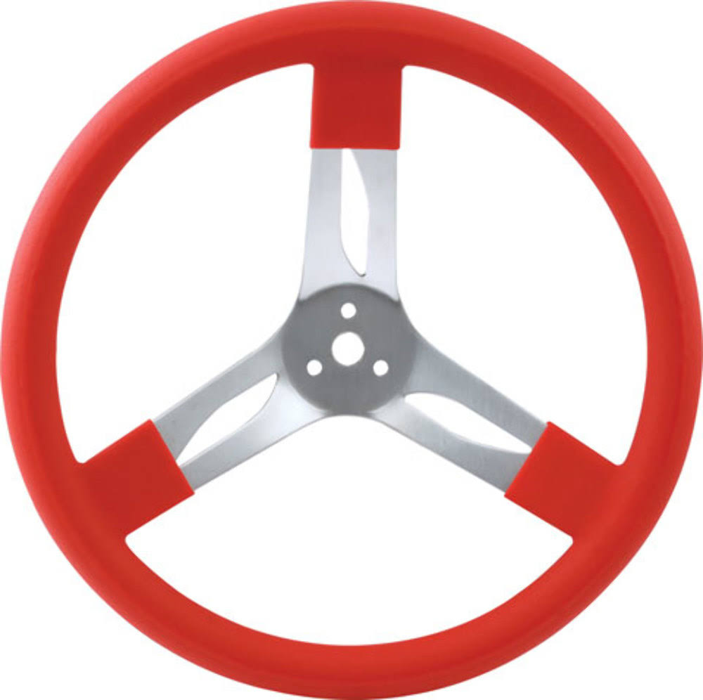 17in Red Aluminum Steering Wheel B12342