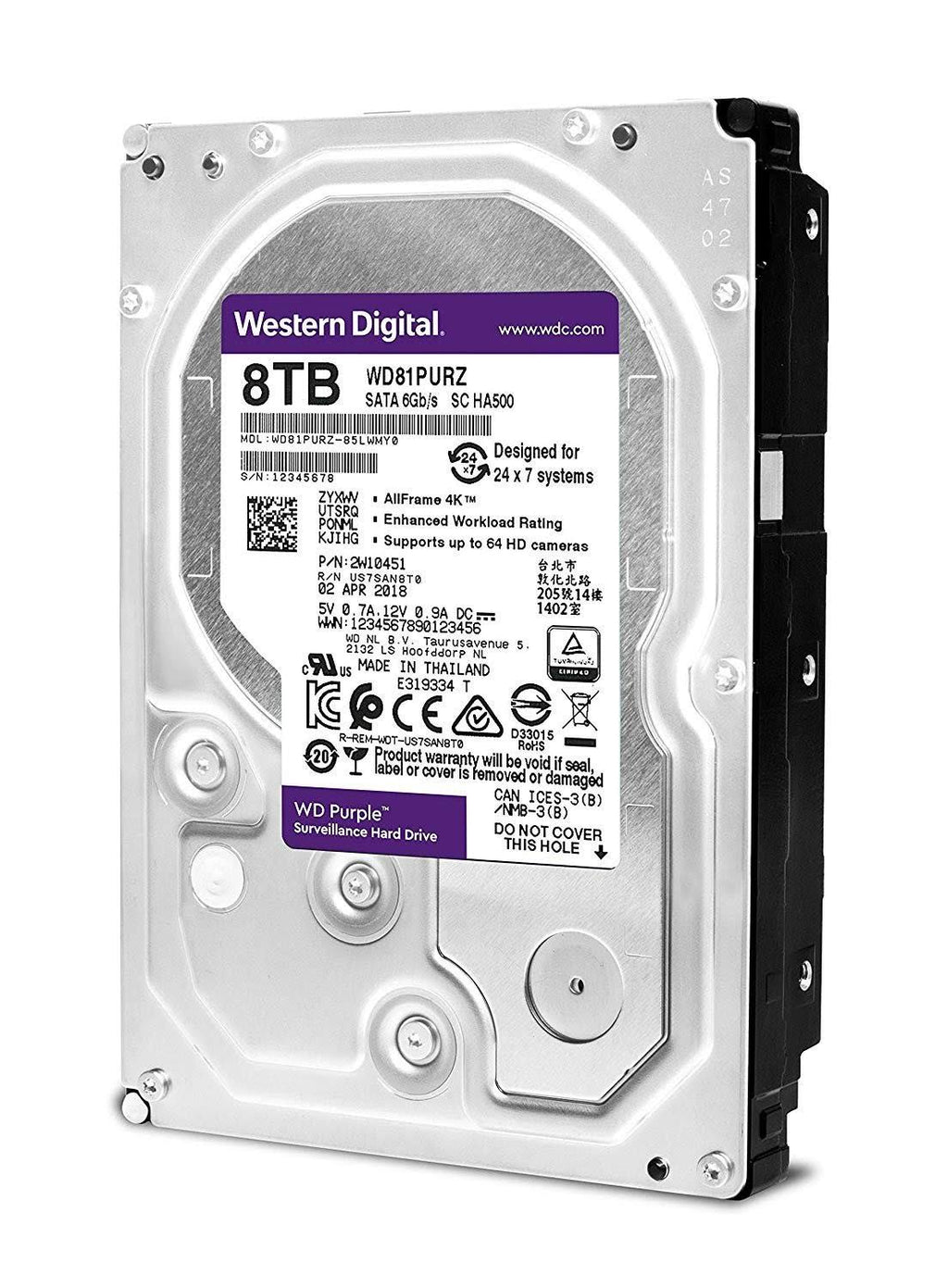 8 TB Surveillance Internal HDD SATA 6Gb/s 5,400 rpm P616623