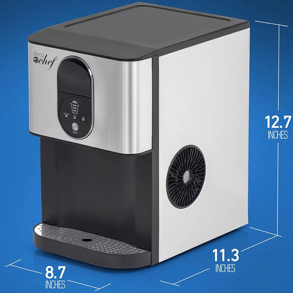 Self Dispensing Nugget Ice Maker Countertop 46LB Per Day H296639