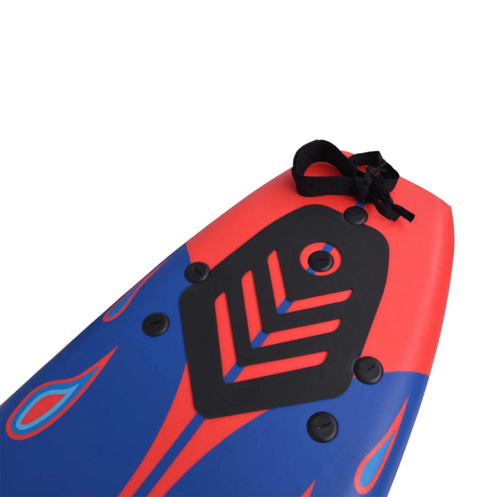 Blue and Red Surfboard E386