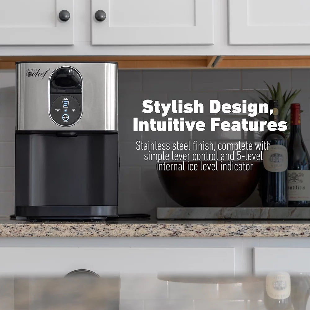 Self Dispensing Nugget Ice Maker Countertop 46LB Per Day H296639