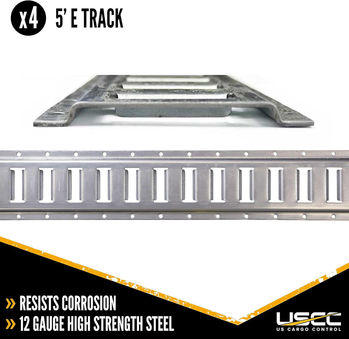 E Track Starter Kit with E Track Rails, Cargo Straps, Fittings, End Caps and Storage Bag S825673