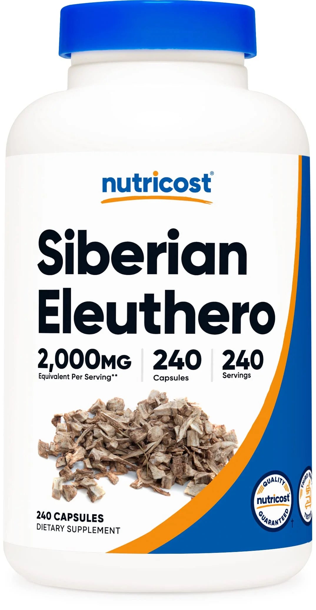Siberian Eleuthero 500mg 240 Capsules Gluten Free Non-GMO P133