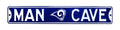 Navy Steel Street Sign P9705