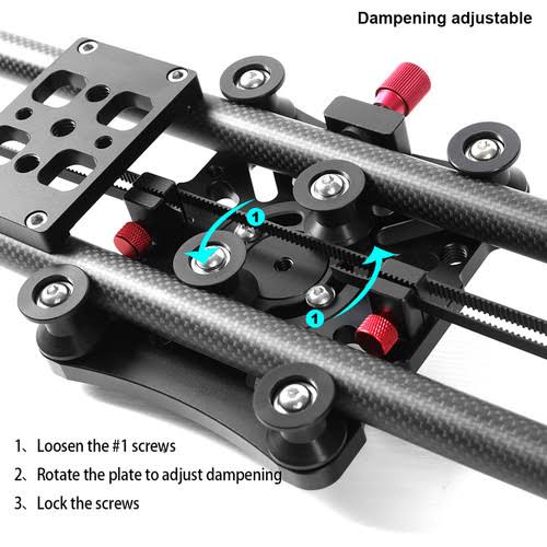 Carbon Fiber Camera Slider with Flywheel P65697