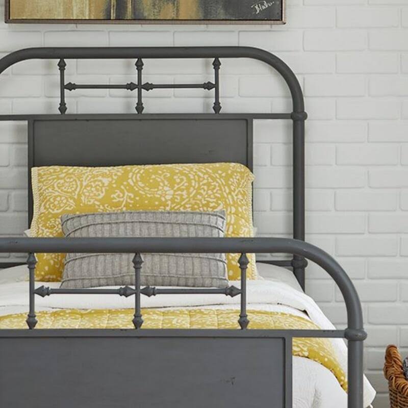 Full Metal Bed in Grey H14618