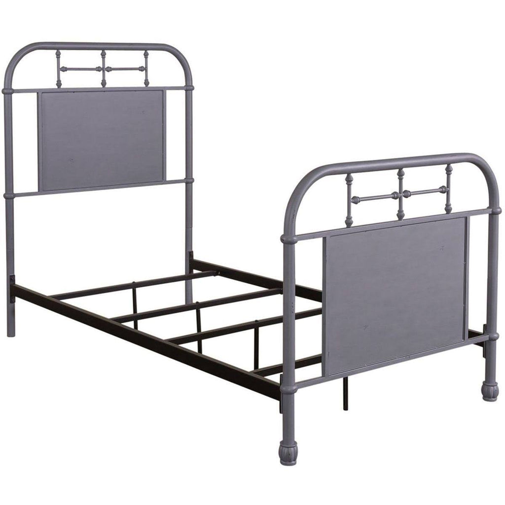 Full Metal Bed in Grey H14618