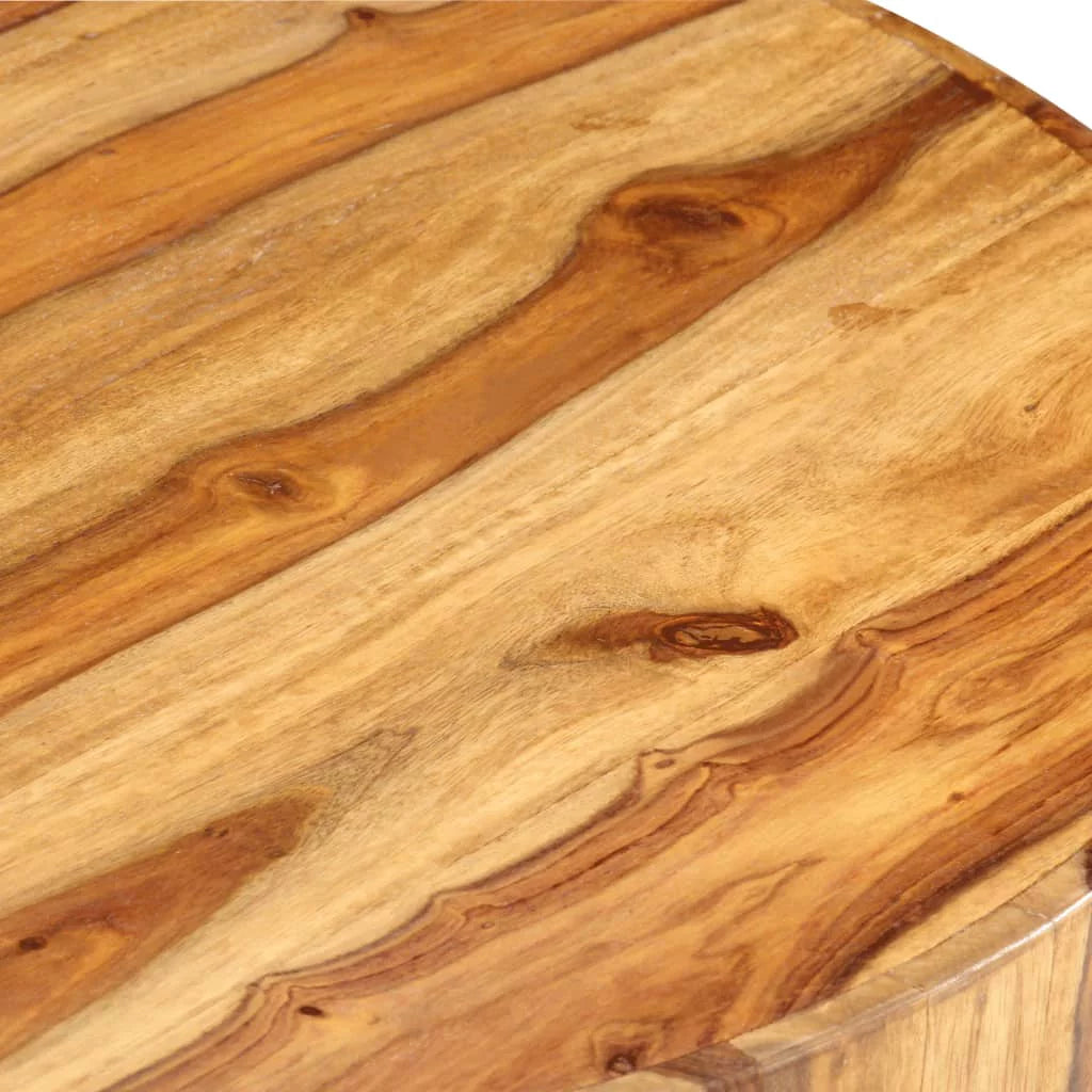 Round Solid Sheesham Wood Coffee Table V1943