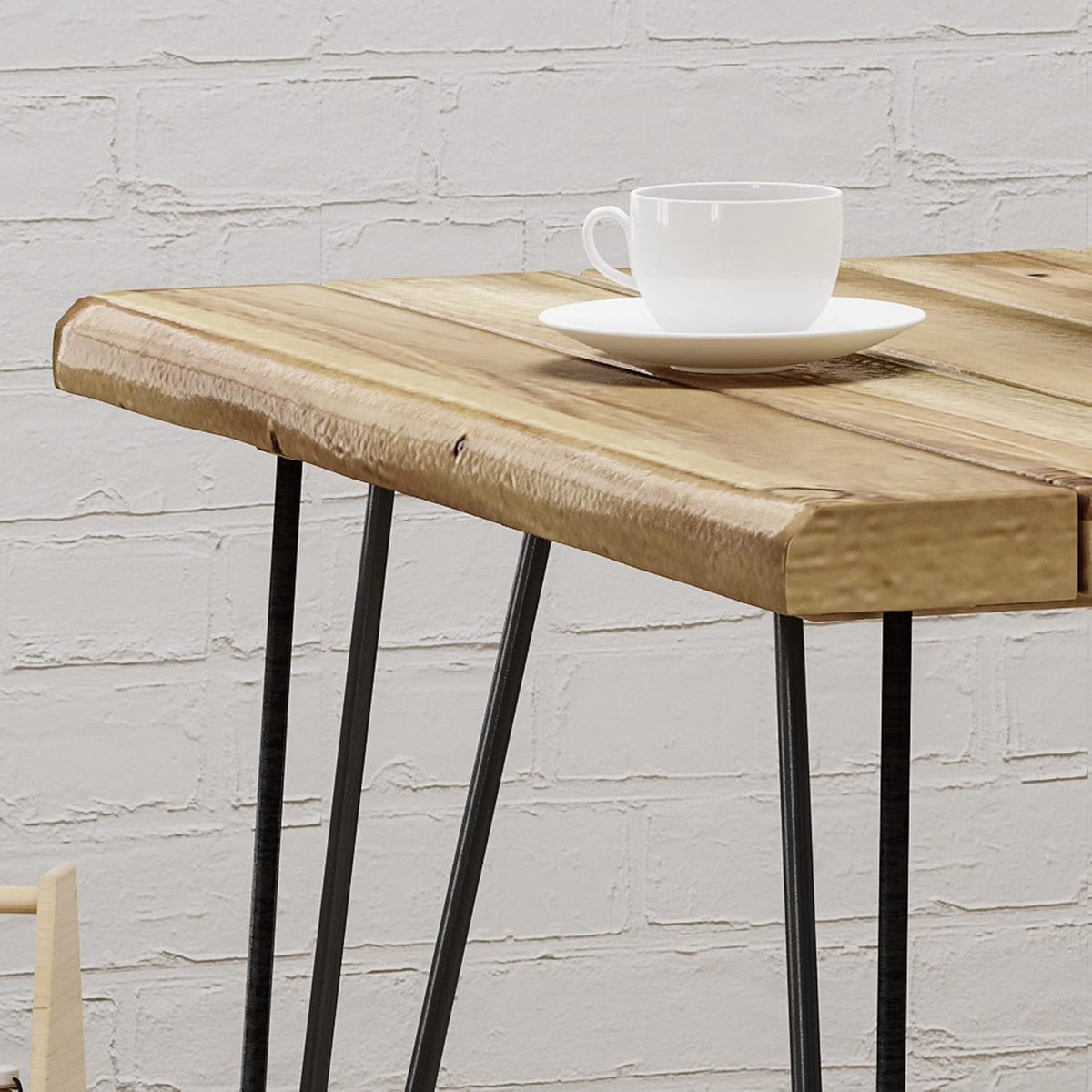 Teak Finish Acacia Wood Dining Table P971237