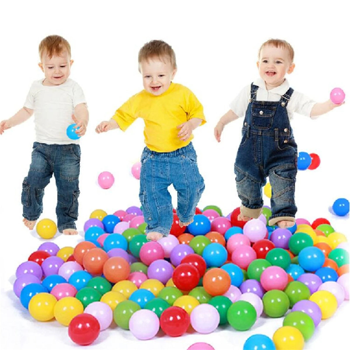 100PCS 5.5cm Colorful Soft Plastic Ocean Balls M27574