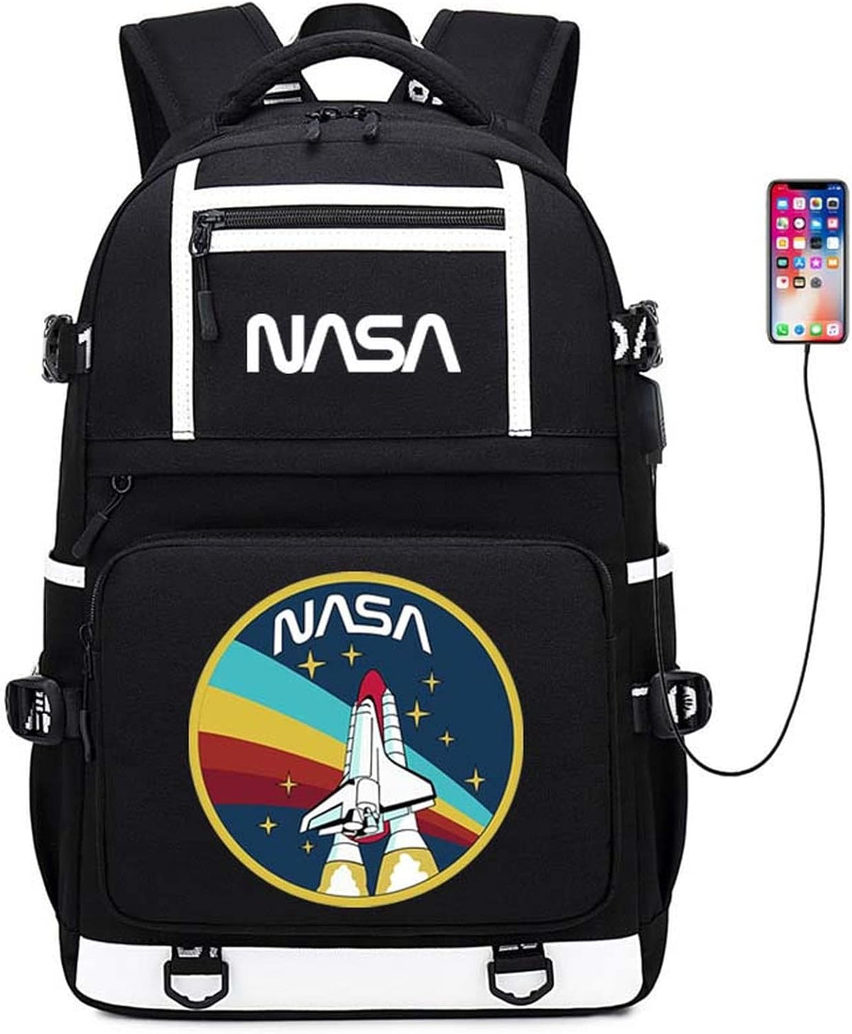 NASA Astronaut USB Backpack Laptop Bag H43621