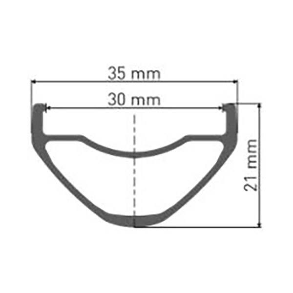 Black 27.5 inch x 30 mm Rear Wheel C5282