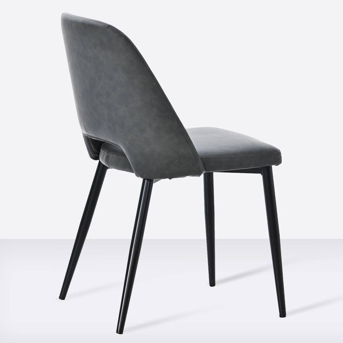 Black PU Leather Dining Chairs Set of 4 Z527762