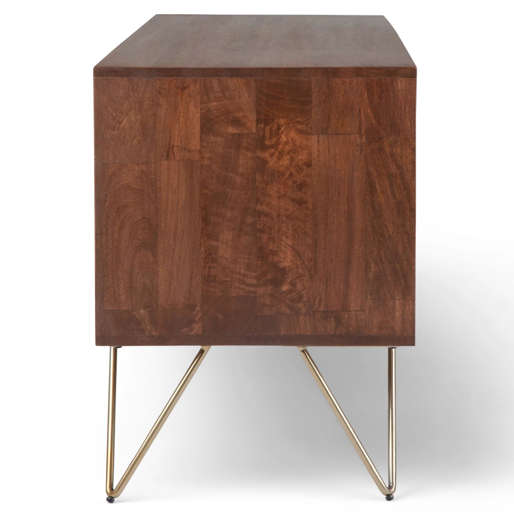 Umber Brown Stain TV Media Stand Y924