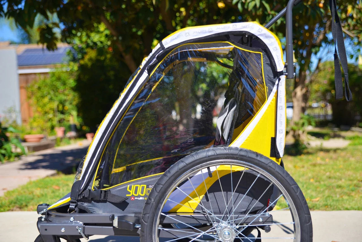 Steel 2-Child Bicycle Trailer and Stroller T4375