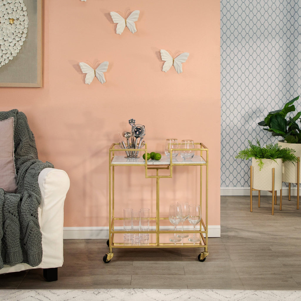 White Resin Butterfly Wall Decor L9787