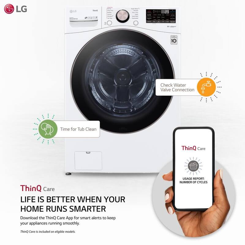 4.5 Cu. Ft. Stackable Front Load Washer with Steam E844