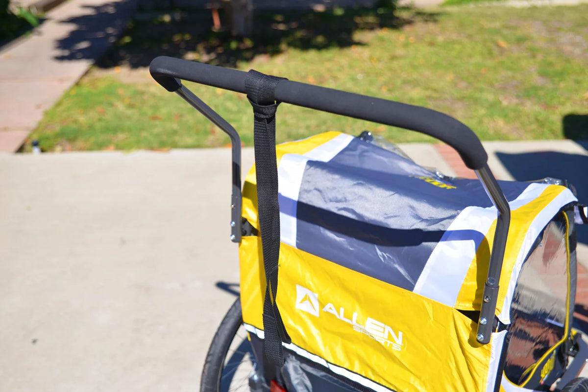 Steel 2-Child Bicycle Trailer and Stroller T4375