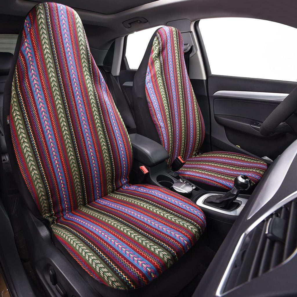Boho Car Seat Cover Two Front A923
