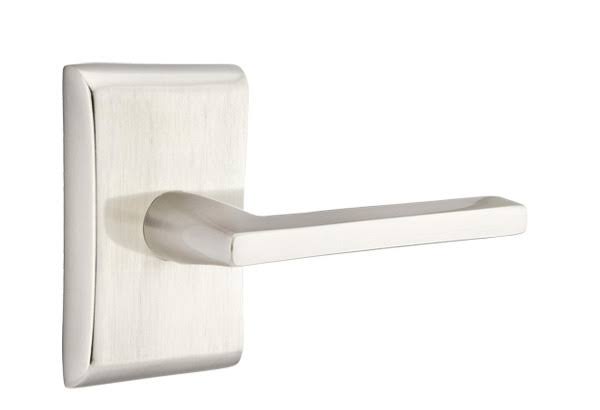 Satin Nickel Privacy Lever Set Y2783
