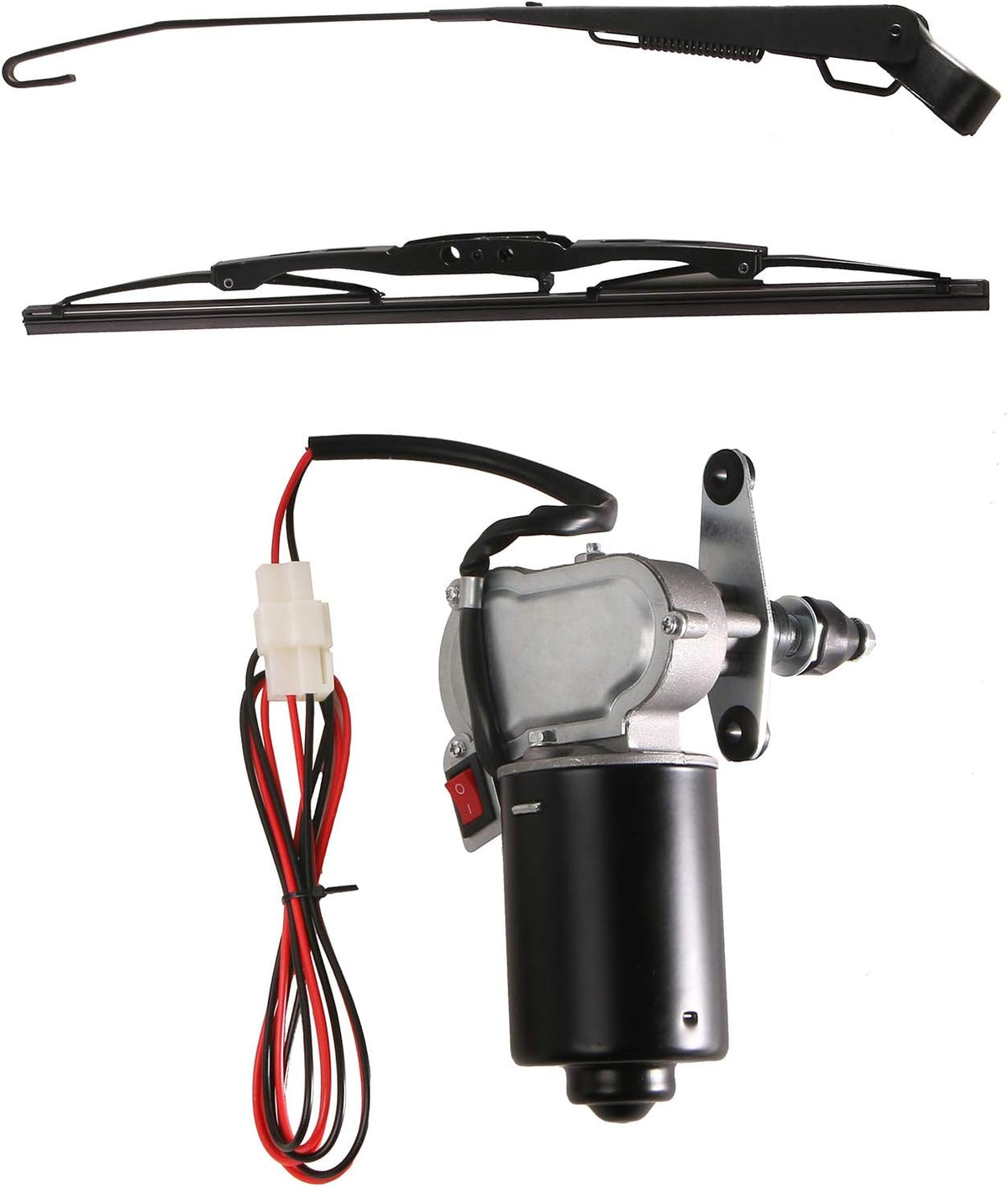 12V Universal Electric Windshield Wiper Motor Kit for UTV ATV Windshields M40274