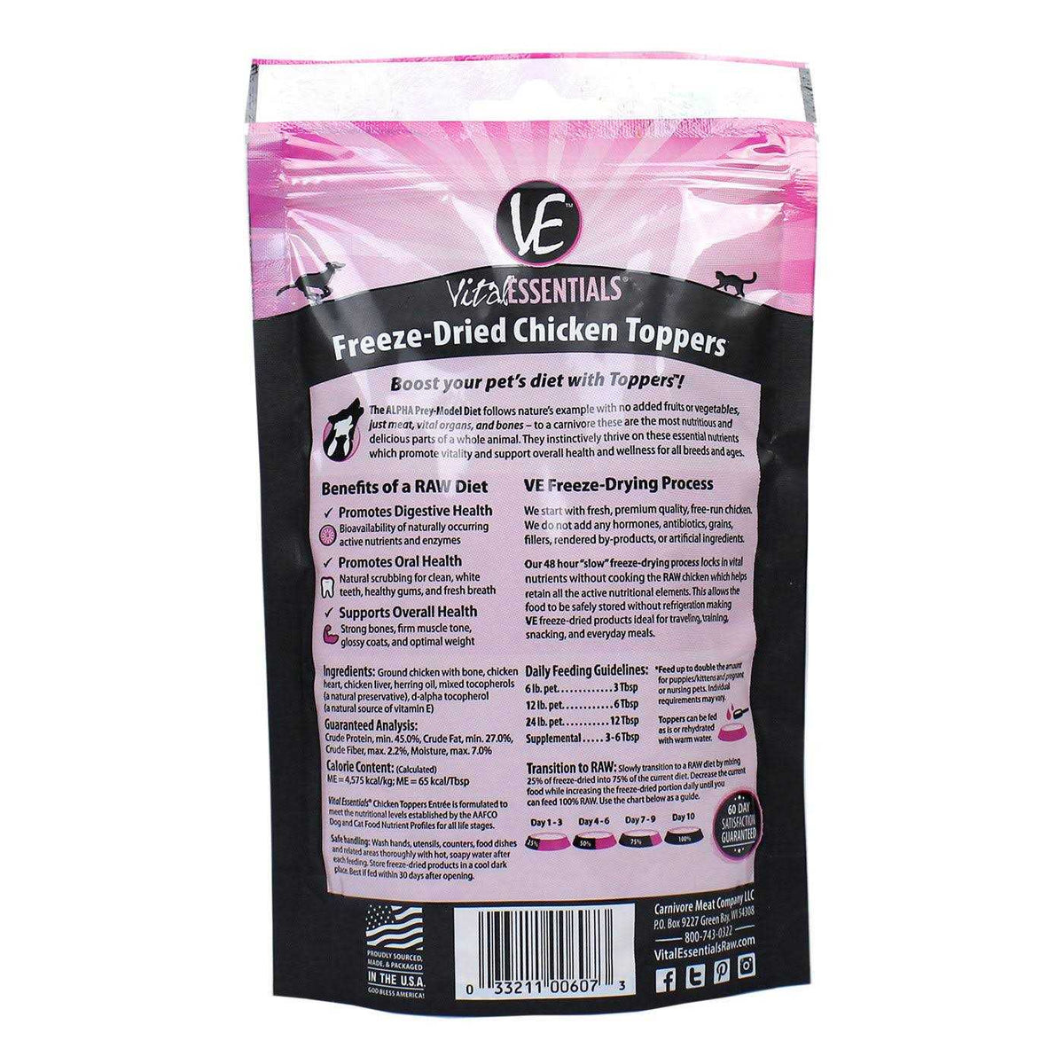 Freeze-Dried Raw Ground Chicken Topper J2634